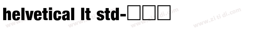helvetical lt std字体转换